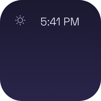 Golden Hour widget preview