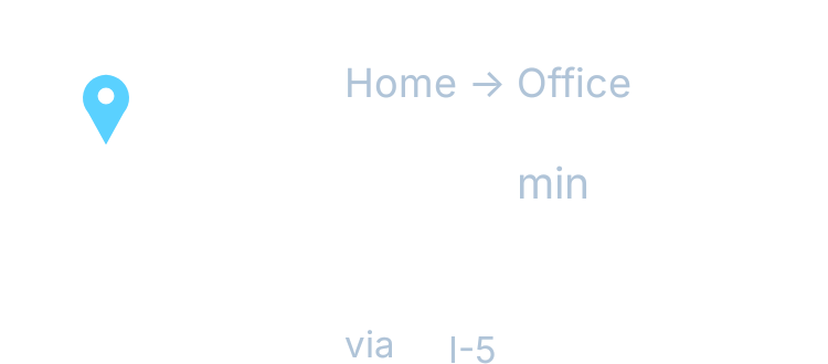 Commute ETA in Glass