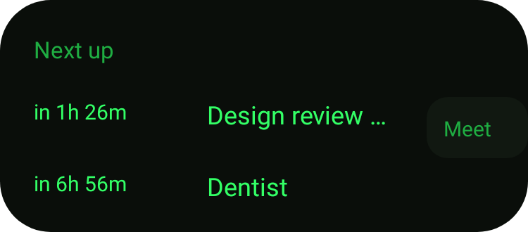 Agenda in Terminal