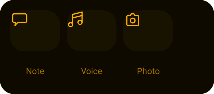 Quick Capture in Terminal Amber