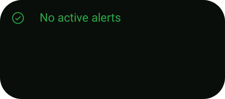Severe Alerts in Terminal