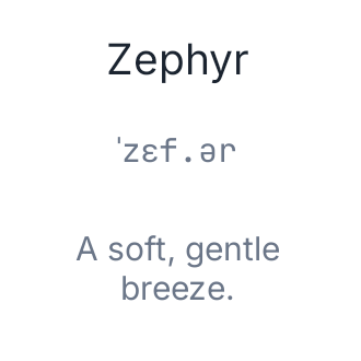 Word of the day in Porcelain