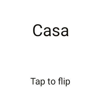 Language flashcard in Playgrid