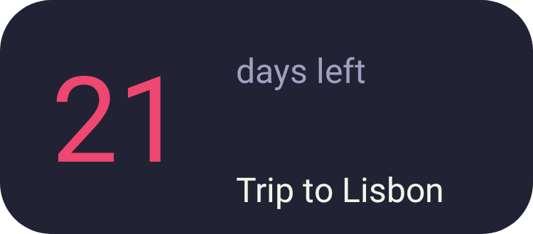 Countdown in Pixel Era