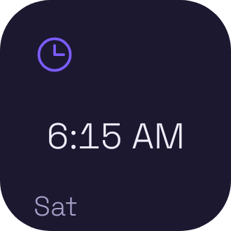 Next Alarm widget preview