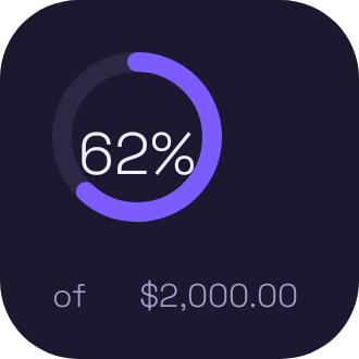 Budget Ring widget preview