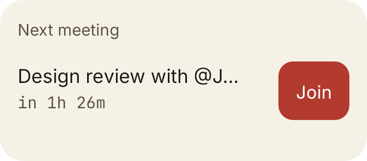 Next Meeting in Paper