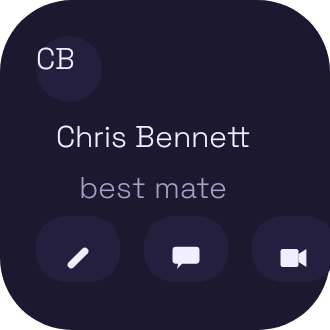 Favorite Person widget preview