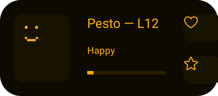 Pocket pet in Terminal Amber