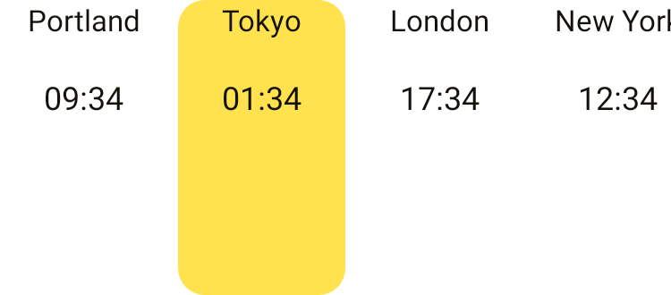 World Clock in Playgrid