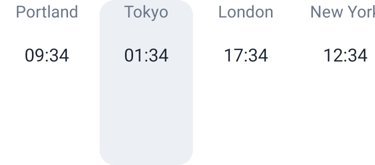 World Clock in System