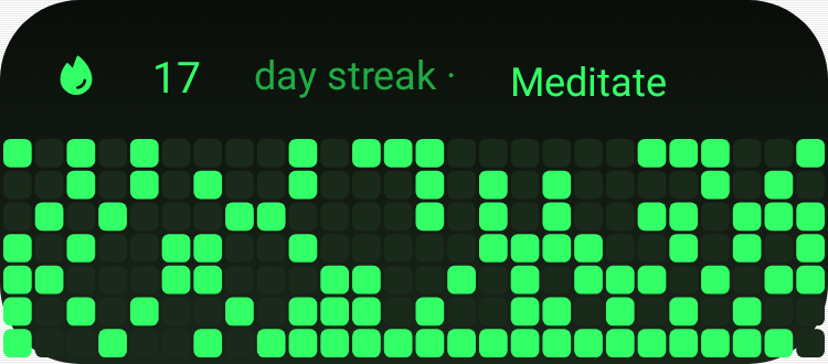 Habit grid in Terminal