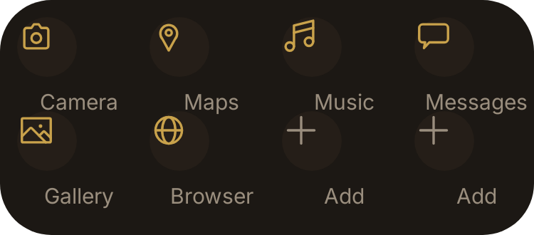 App Grid in Luxe