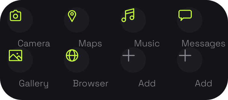 App Grid in Neon Tokyo